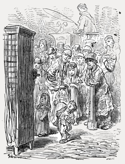 Punch und Judy, 1872 von Gustave Dore