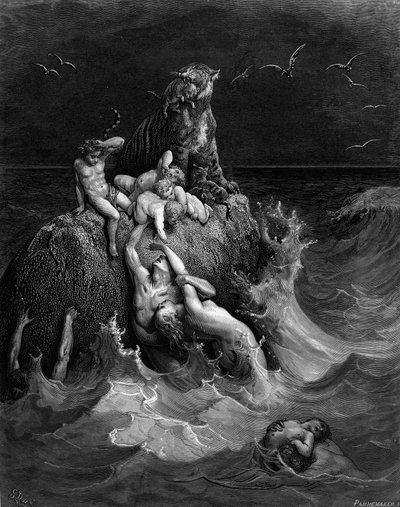 Die Sintflut, 1866 von Gustave Dore