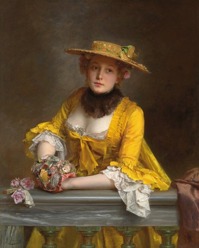 Das gelbe Kleid von Gustave Jacquet