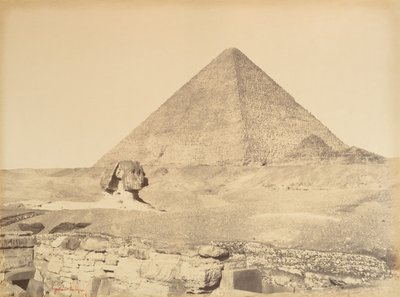 Pyramiden von Gizeh, 1865-69 von Gustave Le Gray