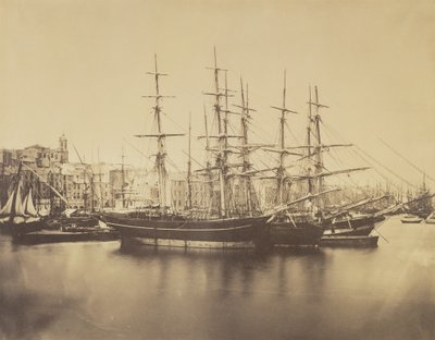 Schiffe im Hafen, Sète von Gustave Le Gray