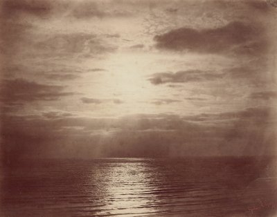 Sonnenwirkung in den Wolken-Ozean, 1856-57 von Gustave Le Gray