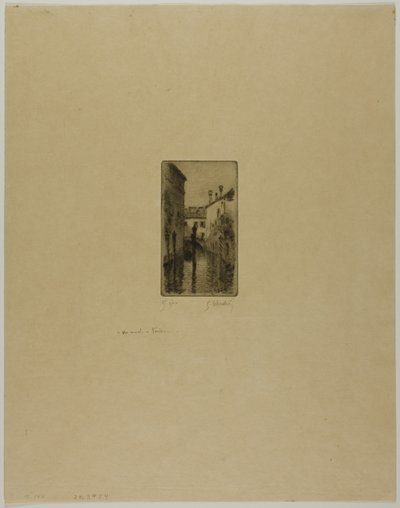 Kanal in Venedig von Gustave Leheutre