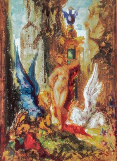 Fee mit Greifen von Gustave Moreau