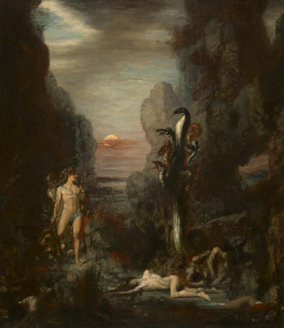 Herkules und die lernäische Hydra von Gustave Moreau