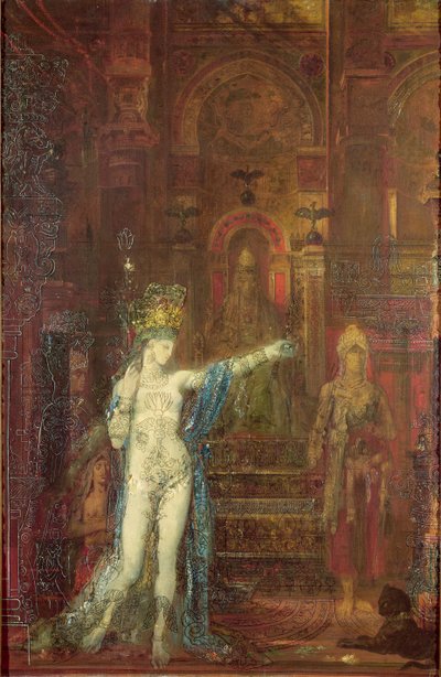 Salome tanzt vor Herodes, ca. 1874 von Gustave Moreau