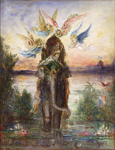 Der heilige Elefant Péri von Gustave Moreau