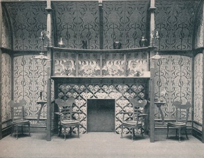 Ingle-Nook entworfen von G. Serruier, 1898 von Gustave Serrurier Bovy
