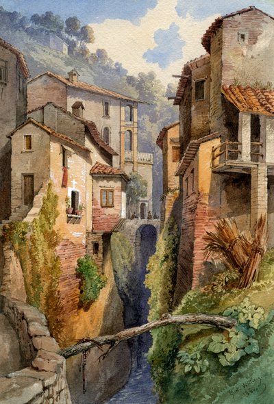 Lucca, Toskana, Italien, 1850 von Gustavo Witting