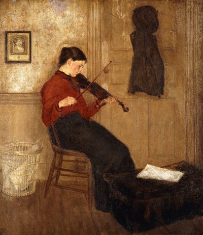 Junge Frau mit einer Violine, 1897-98 von Gwen John