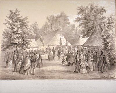 Abendessen der Clapham-Sonderpolizisten, Clapham, London, 1848 von HM Whichelo