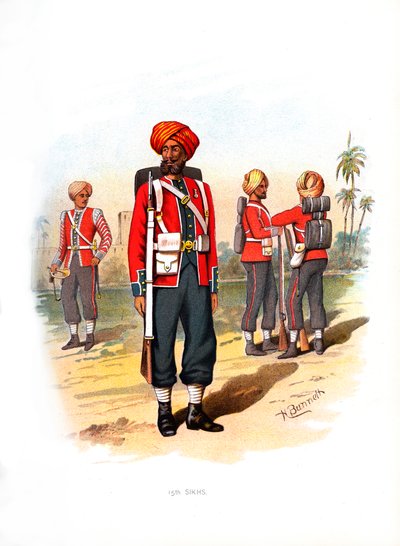 15. Sikhs, ca. 1890 von H. Bunnett