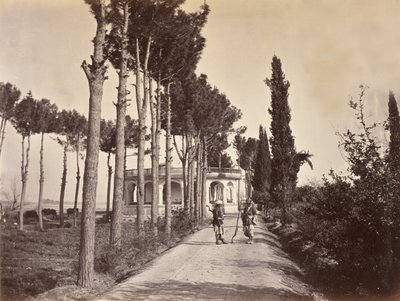 Afghanen in Baburs Gärten, Jalalabad, 1878 von H. Charuis