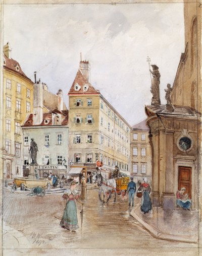 Der Franziskanerplatz in Wien von H. Winter