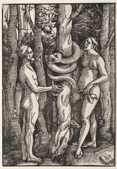 Adam und Eva, ca. 1514 von Hans Baldung