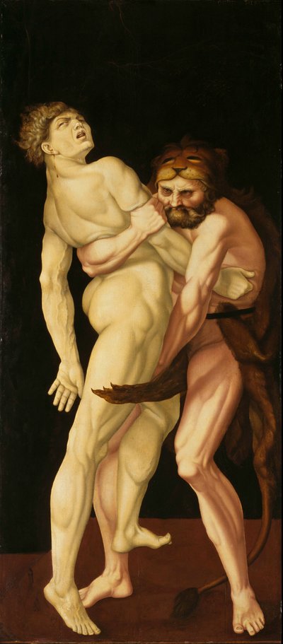 Herkules und Antäus von Hans Baldung Grien