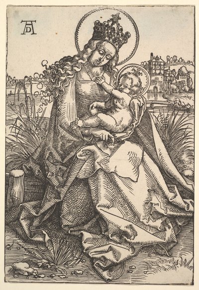Die Jungfrau am grasbewachsenen Ufer, 1505 von Hans Baldung