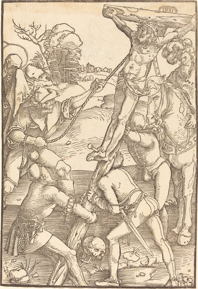 Christus am Kreuz erhoben von Hans Baldung Grien