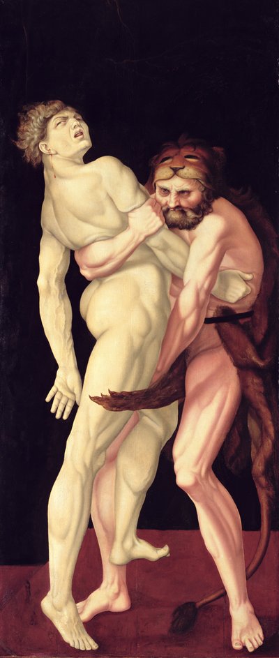 Herkules und Antäus von Hans Baldung Grien