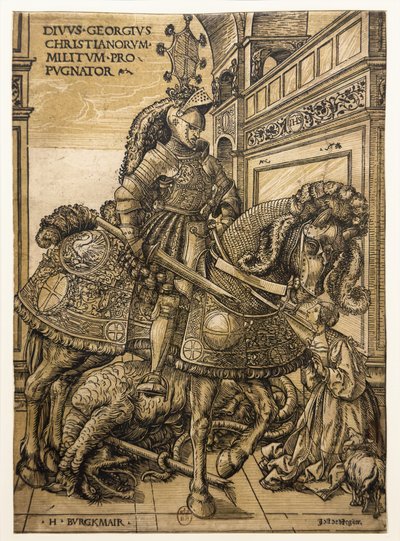 Heiliger Georg und der Drache von Hans Burgkmair