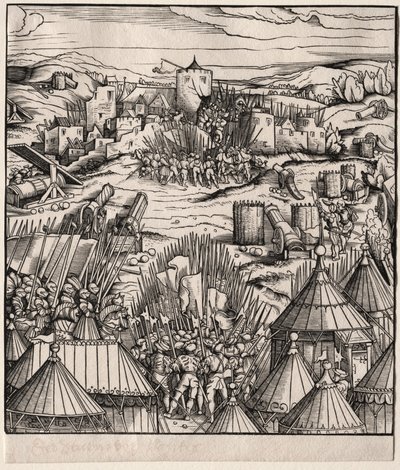 Die Erstürmung von Nantes, 1512-1515 von Hans Burgkmair