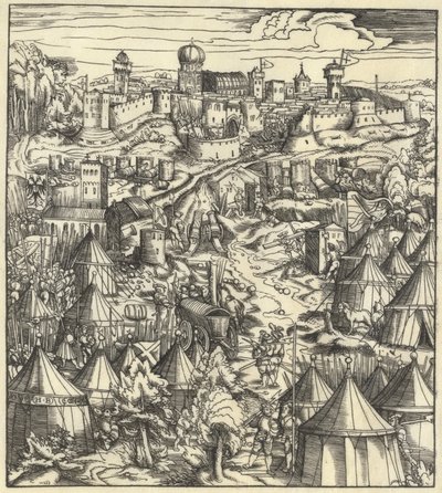 Die Schlacht von Padua von Hans Burgkmair I