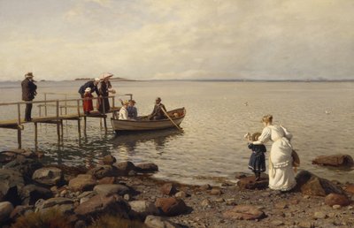 Sommerleben am Strand von Hans Gude