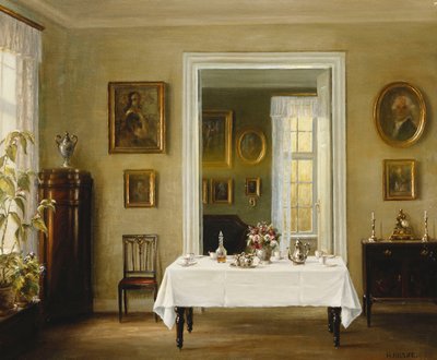 Ein Innenraum von Hans Hilsoe