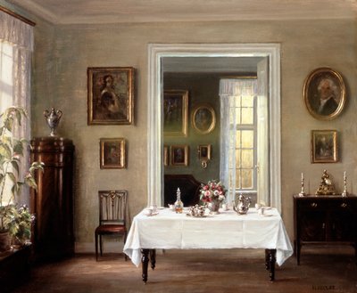 Das Innere, ca. 1900-1940 von Hans Hilsoe
