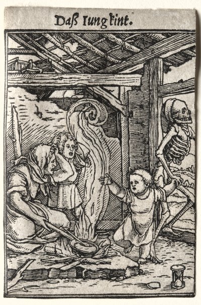 Totentanz: Das Kind, um 1526 von Hans Holbein