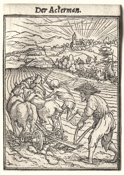 Totentanz: Der Pflüger von Hans Holbein