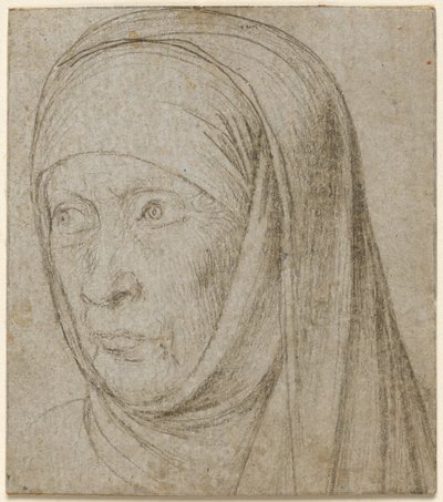 Kopf einer alten Frau von Hans Holbein