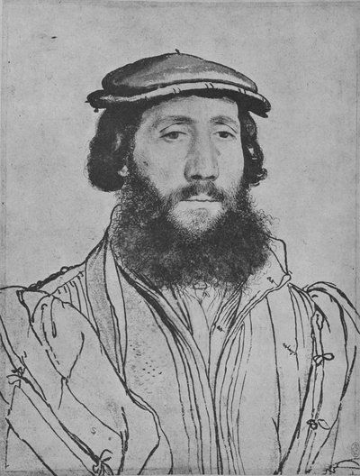 Ein Gentleman: Unbekannt, ca. 1535 von Hans Holbein der Jüngere