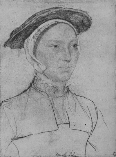 Eine Dame: Unbekannt, um 1532-1543 von Hans Holbein der Jüngere