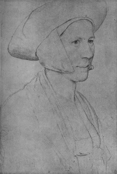 Eine Frau: Unbekannt, 1526-1528 1945 von Hans Holbein der Jüngere