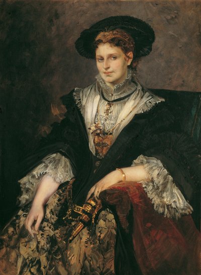 Porträt Bertha von Piloty von Hans Makart