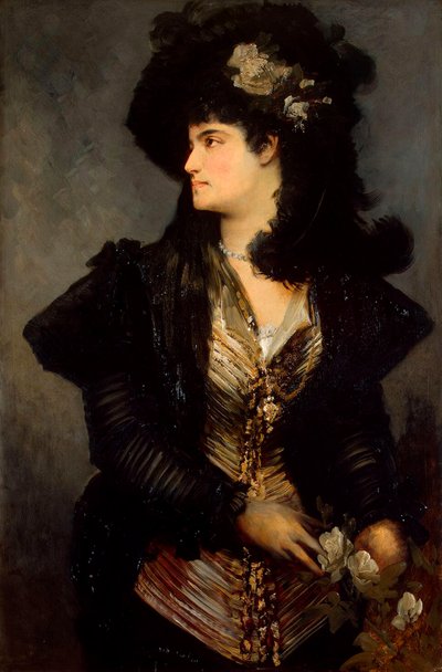 Porträt einer Frau, 1870er-1880er von Hans Makart