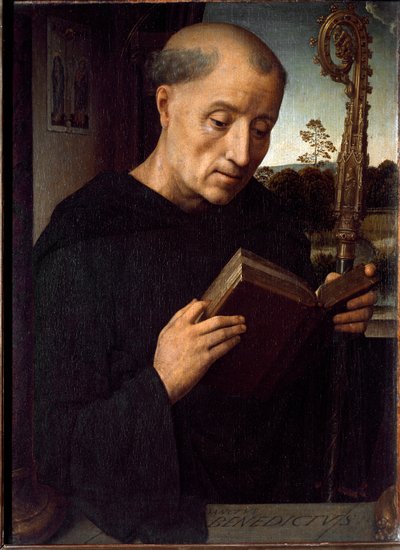 Darstellung des Heiligen Benedikt von Nursia von Hans Memling