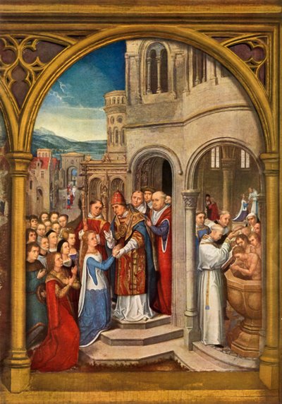 Die Ankunft in Rom, 1489 von Hans Memling