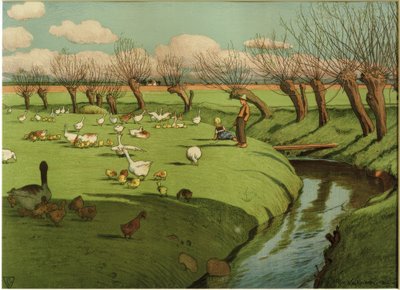 Gänsewiese von Hans Richard von Volkmann