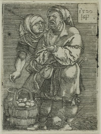 Bauernpaar verkauft Eier von Hans Sebald Beham