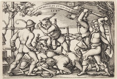 Bauernrauferei von Hans Sebald Beham