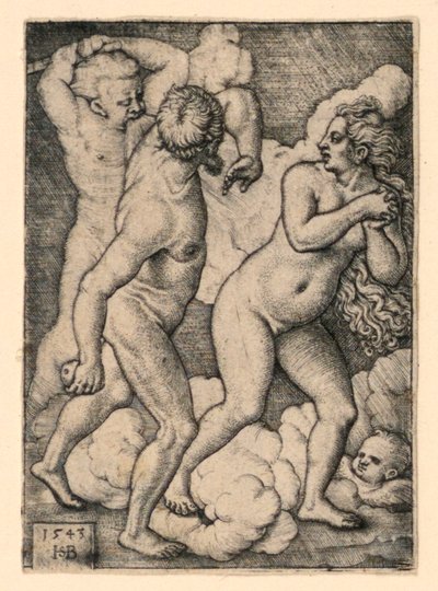 Die Vertreibung aus dem Paradies von Hans Sebald Beham