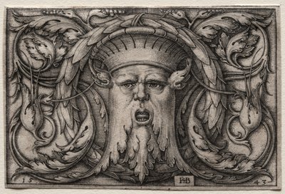 Die Maske, 1543 von Hans Sebald Beham