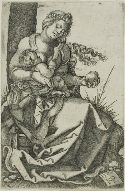 Die Jungfrau mit der Birne von Hans Sebald Beham