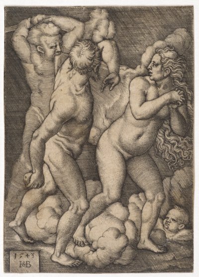 Die Vertreibung aus dem Paradies, 1543 von Hans Sebald Beham