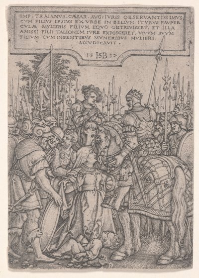 Trajans Gerechtigkeit von Hans Sebald Beham