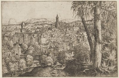 Ansicht von Steyr an der Enns von Hans Sebald Lautensack