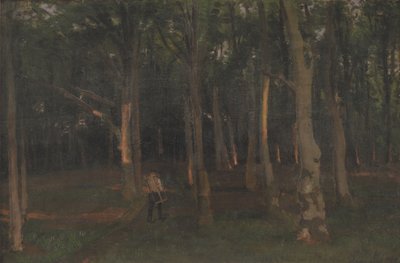 Wald bei Sonnenuntergang von Hans Smidth