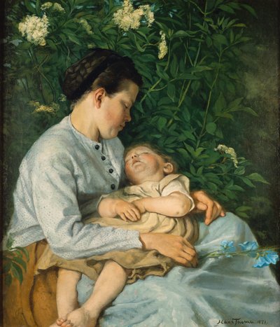 Unter dem Holunderbusch von Hans Thoma